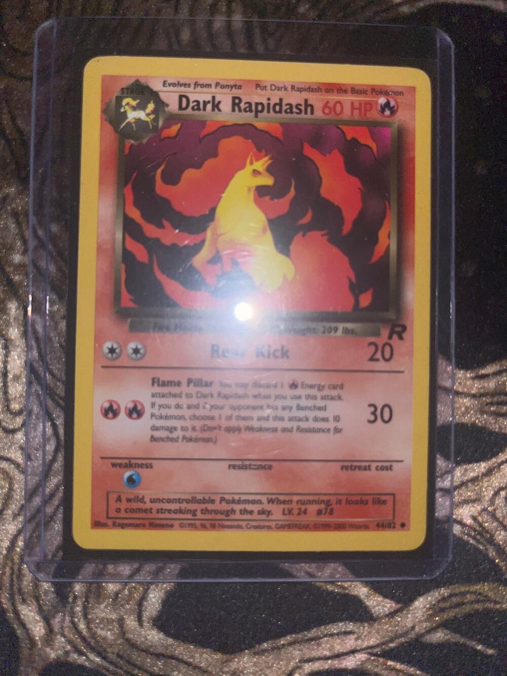 Dark Rapidash (44/82) from the 2000 Team Rocket set